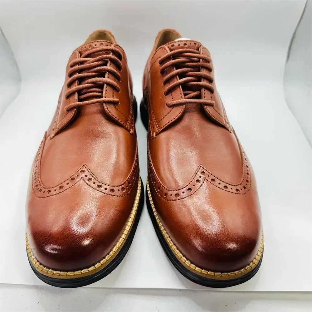 Cole Haan Original Grand Shortwing Oxford Brown Dress Shoes | Men’s Size 10M US